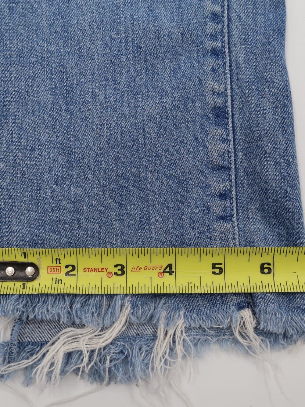 Mother The Insider Crop Step Fray Jeans Womens 27 Blue Distressed Holy Melanchol - Picture 2 of 11